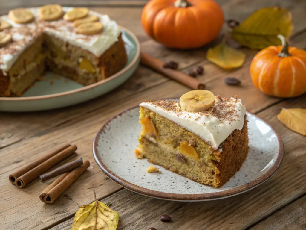 pumpking banana cake