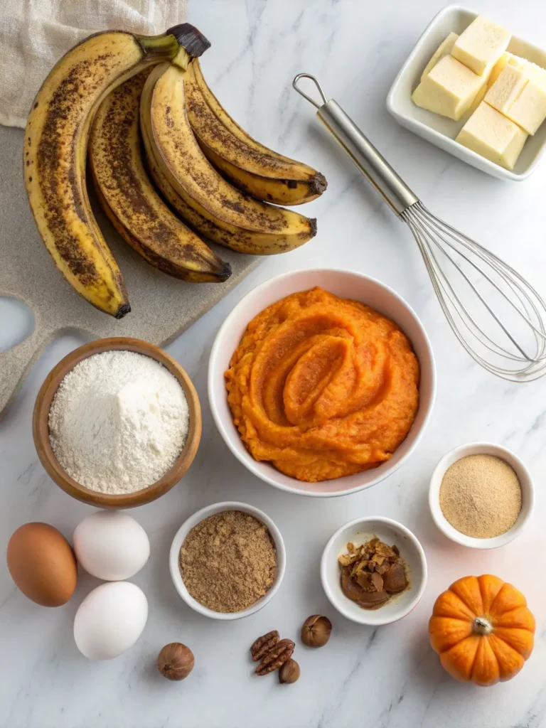 pumpkin banana cake ingredients