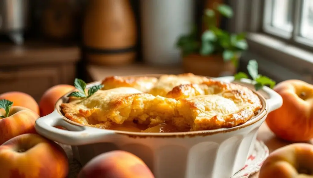 peach cobbler with cake mix