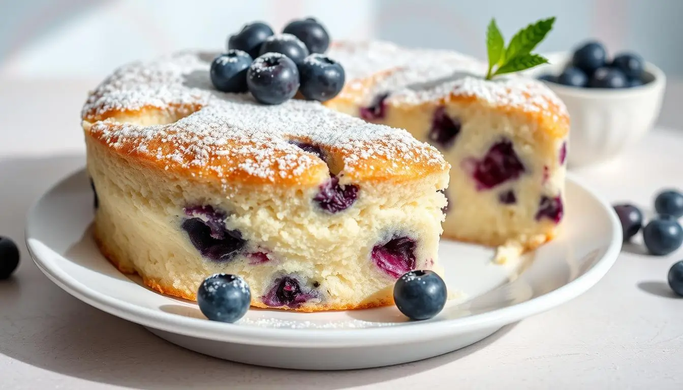 100 Calorie Blueberry Ricotta Cake Recipe