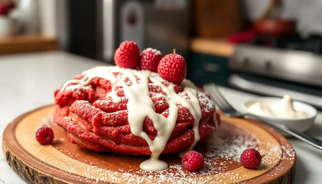 red velvet funnel cakes