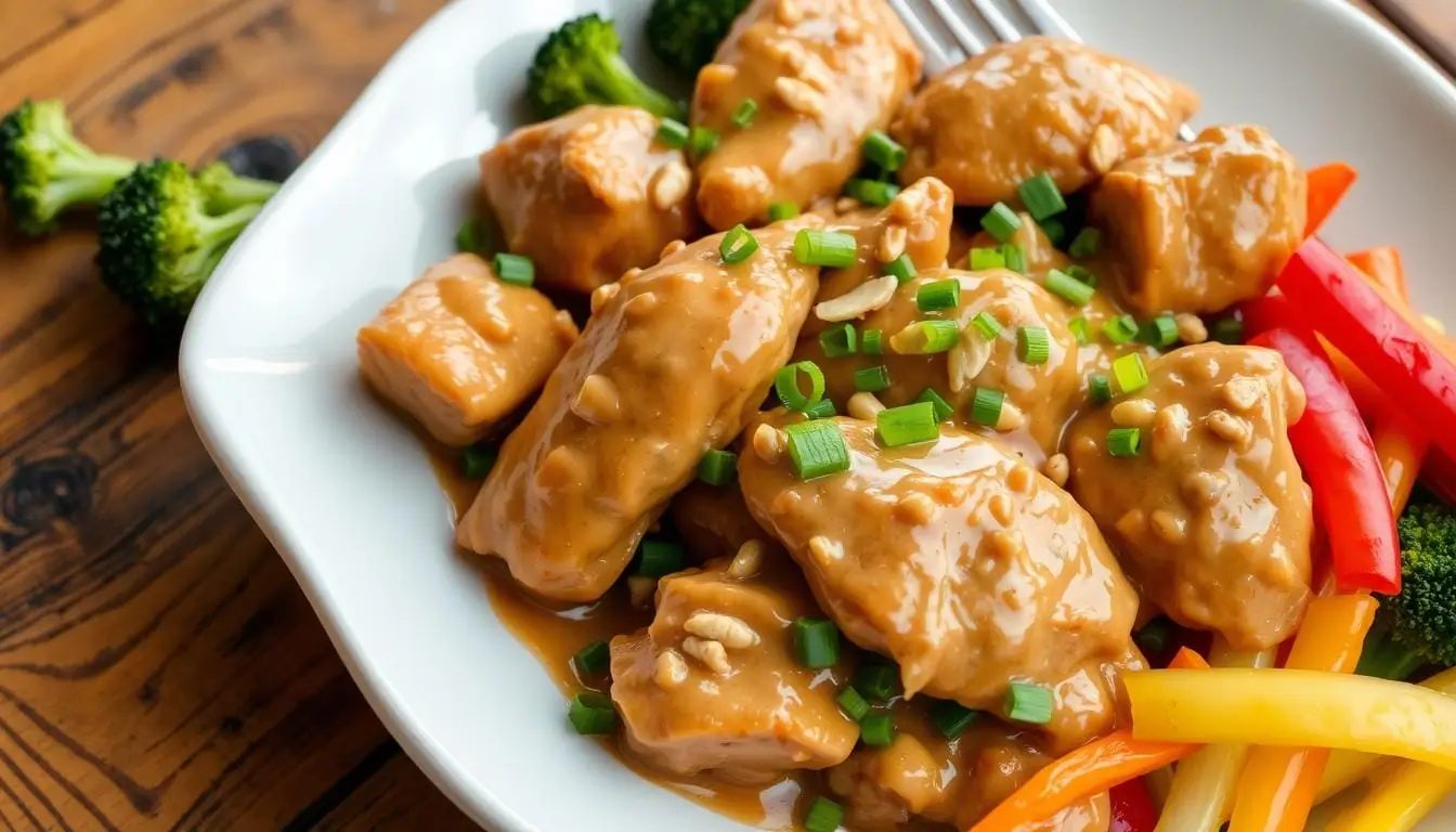 chicken with peanut butter -recipe