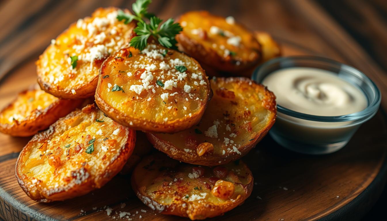 parmesan smashed potatoes