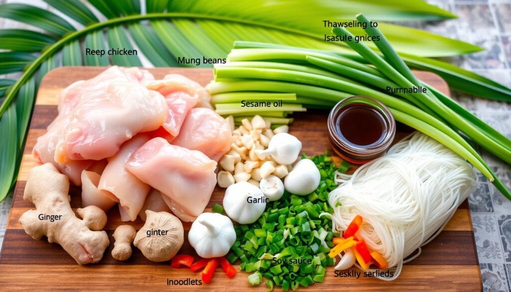 Hawaiian Chicken Long Rice Ingredients