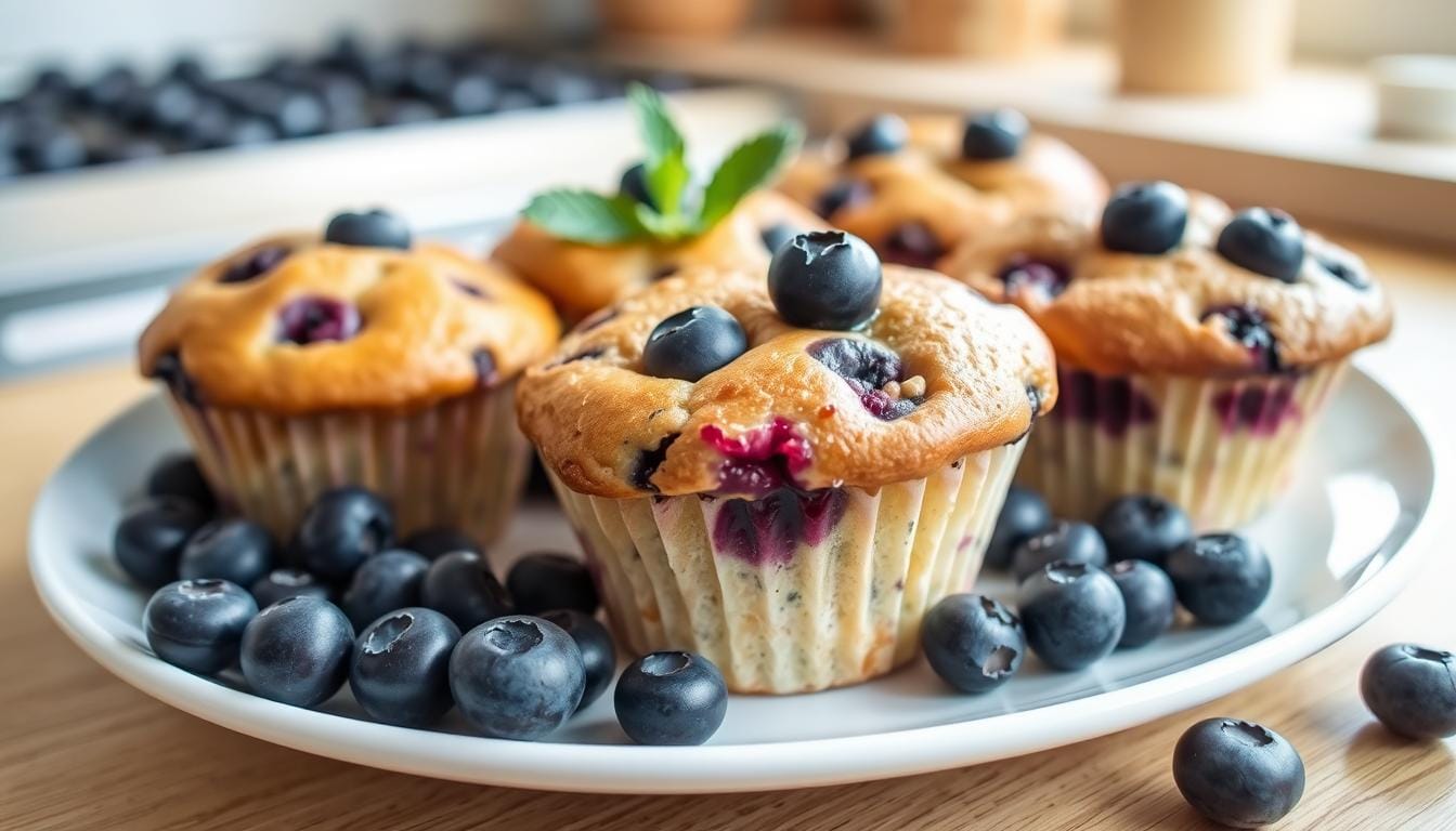 blueberry yogurt muffins