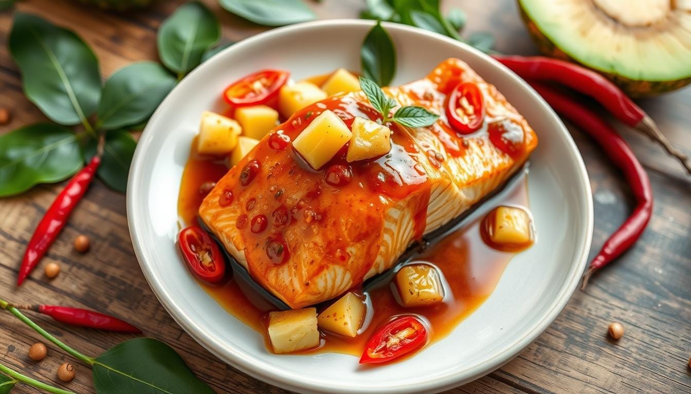 pineapple chili salmon recipe​