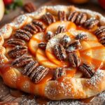 recipe for apple and pecan danish pastry tart