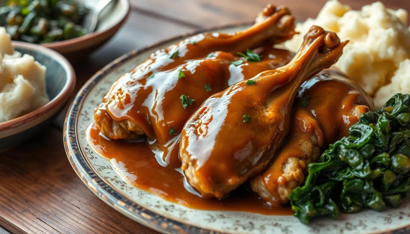 smothered turkey wings