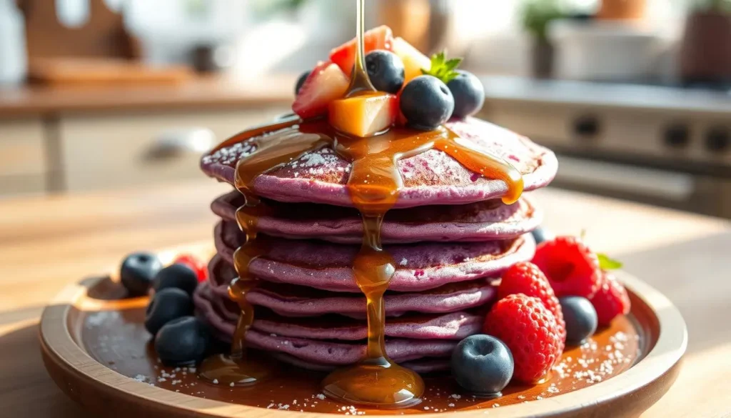 taro flavored pancake recipe