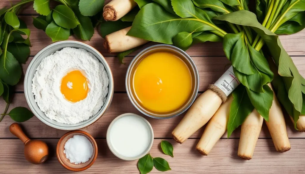 taro flavored pancake ingredients