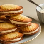 Madeleine Cookies with Cream Cake