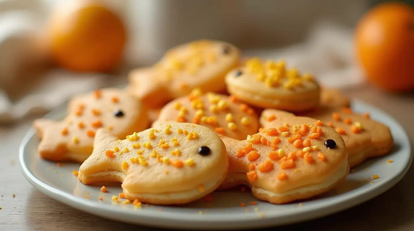 orange fish cookies recipe