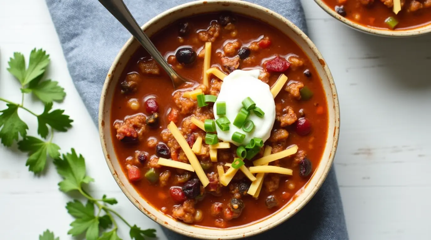 Turkey Cranberry Chili Recipe