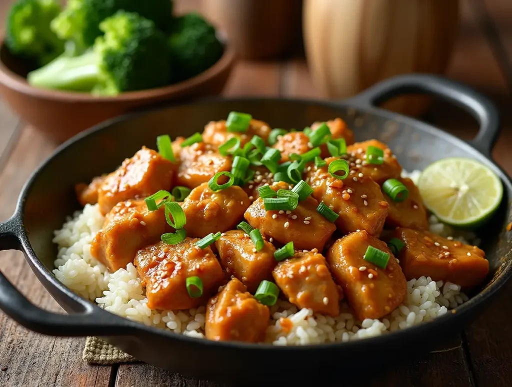 chicken with peanut butter -recipe