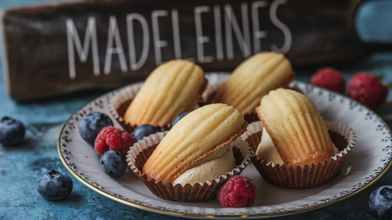 Madeleine Cookies with Cream Cake Recipe