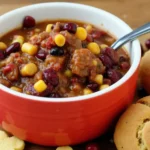 Turkey Cranberry Chili