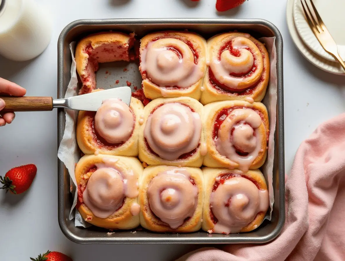 Strawberry Cinnamon Rolls