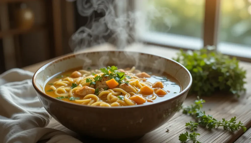 Vegan Chicken Noodle Soup
