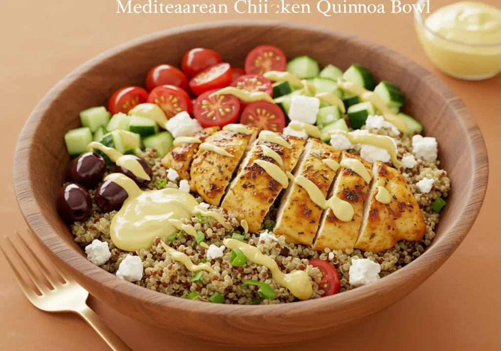 Mediterranean Chicken Quinoa Bowl