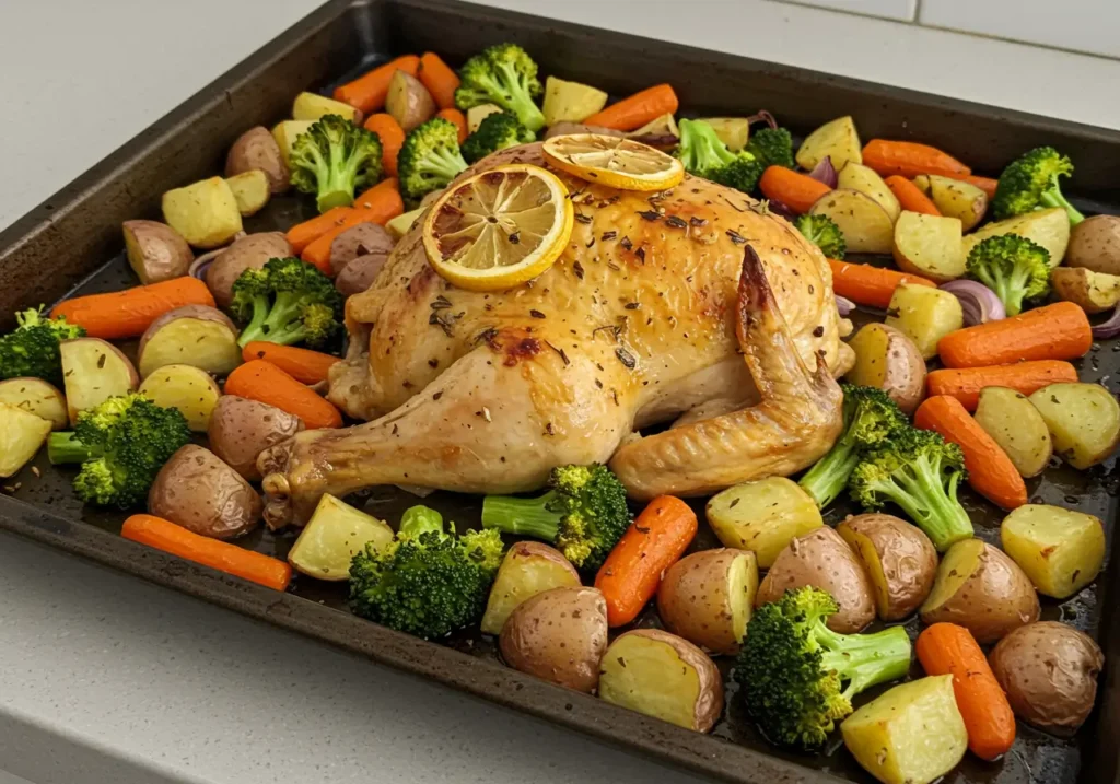 Sheet Pan Lemon Garlic Chicken and Vegetables