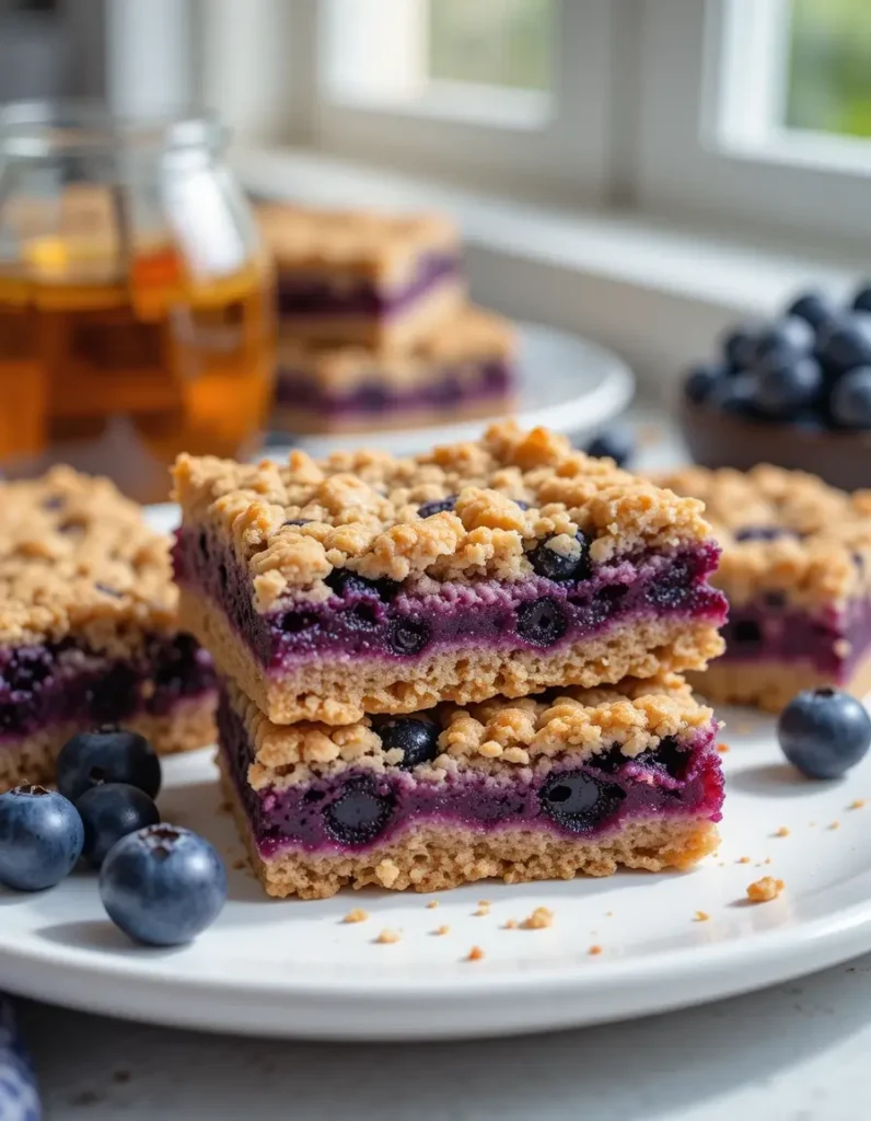 sweet Blueberry Oatmeal Bars quick dish recipes