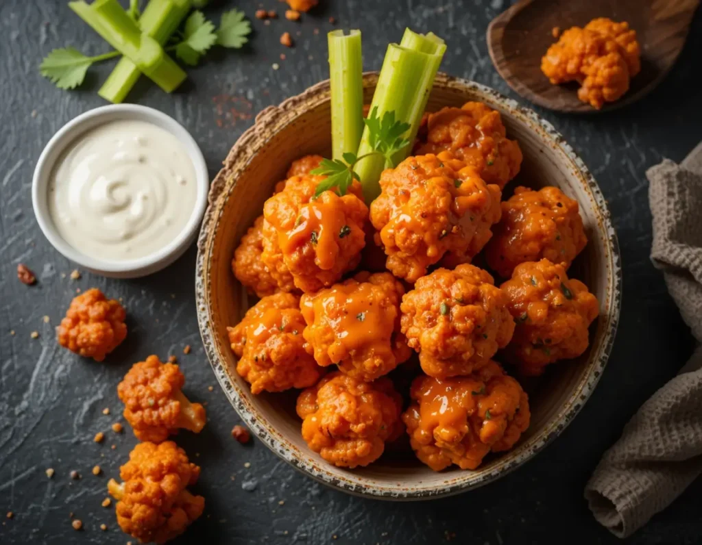 Air Fryer Buffalo Cauliflower