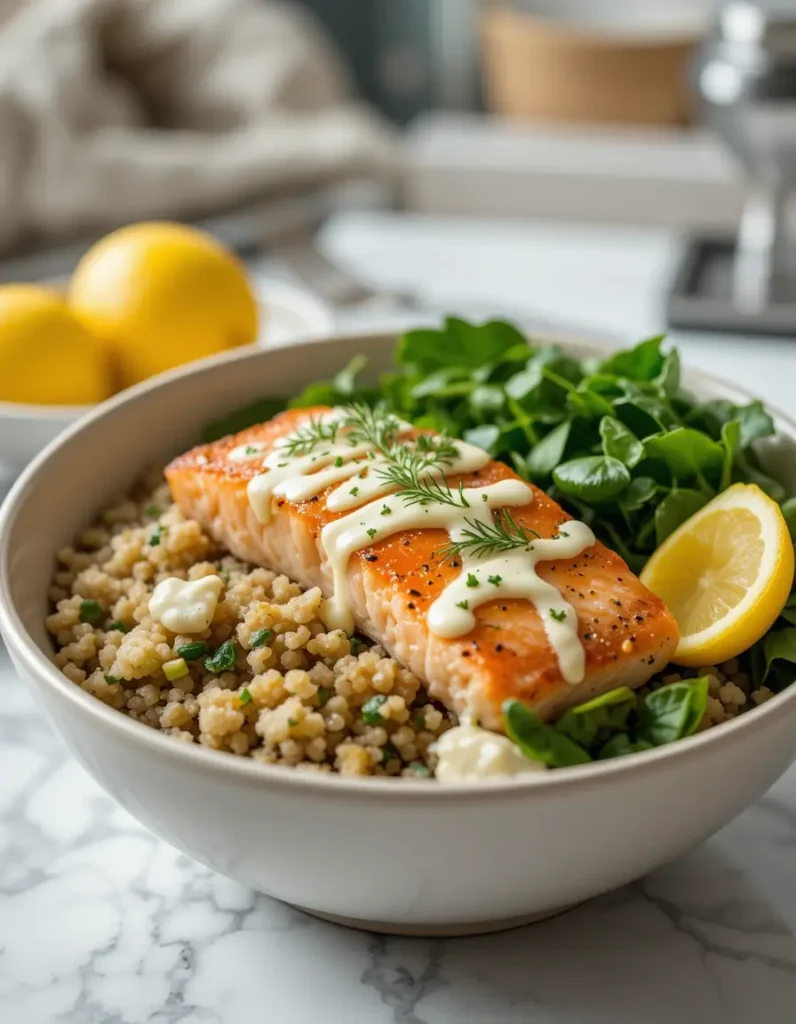 Power Bowl Lemon Dill Salmon