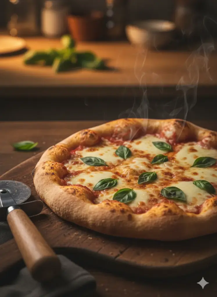 Homemade Pizza Fresh from the Oven