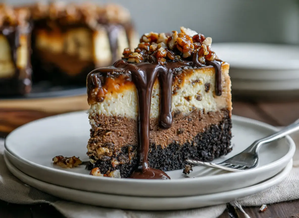 German Chocolate Cheesecake